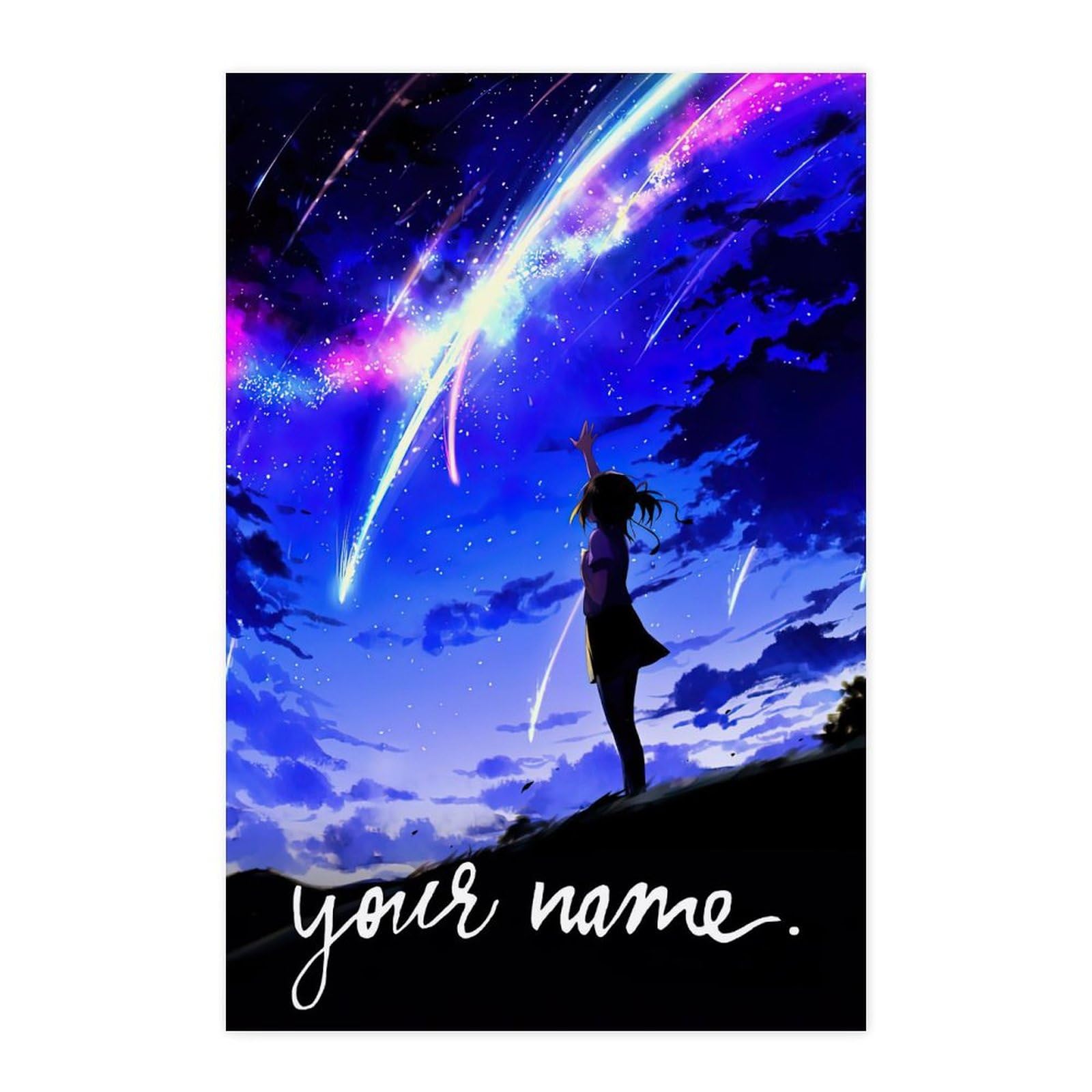 Amazon.co.jp: 君の名は ポスター アニメ 壁掛け アートパネル